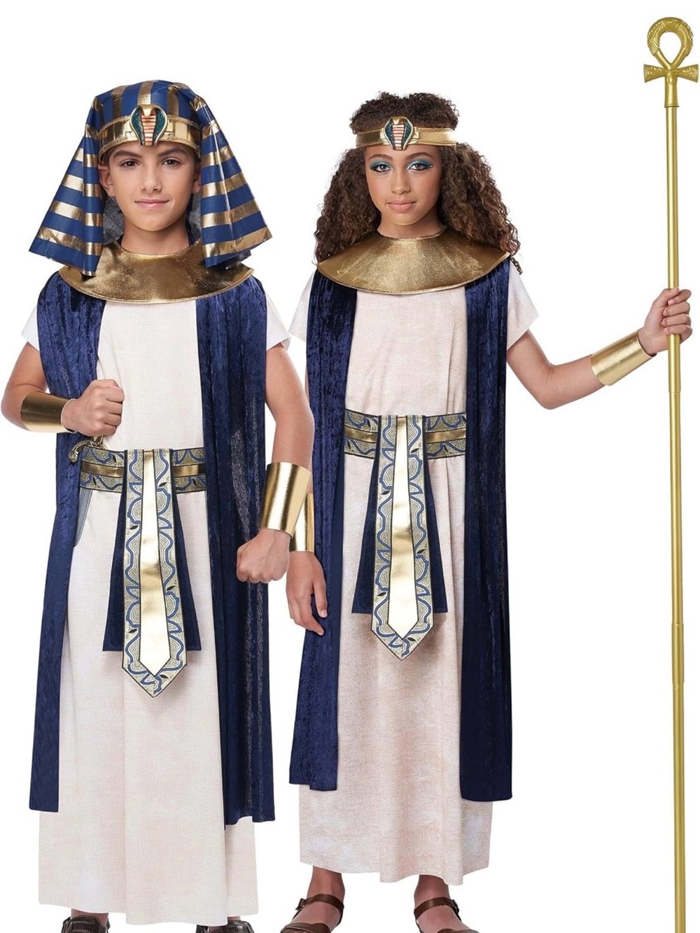 Kids Egyptian costume, EUC, size large 10-14